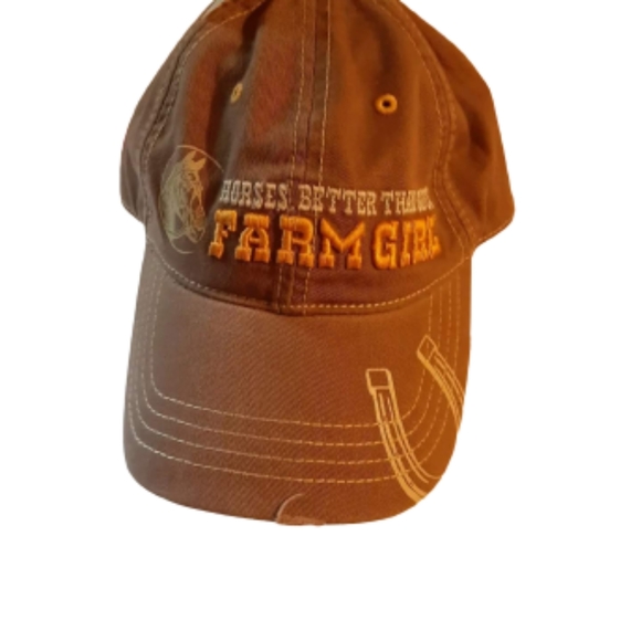 Farm Girl Accessories - FARMGIRL Embroidered StrapbackBaseball Trucker Cap